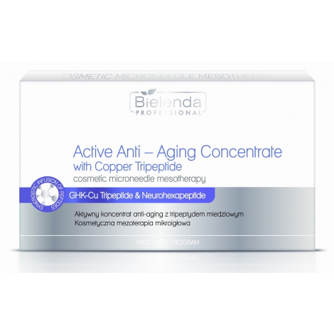 Bielenda Zestaw Aktywnych koncentratów anti-aging z tripeptydem miedziowym (10x3ml)