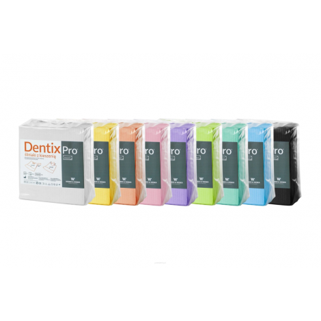 Śliniak z kieszenią Dentix Pro Pocket - 50szt, 6 kolorów