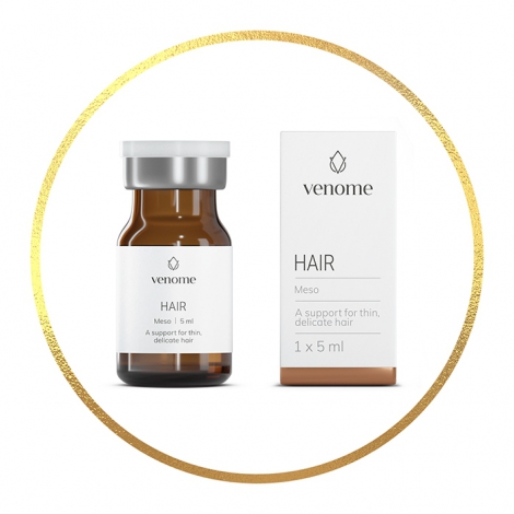 Mezokoktajl Venome Meso HAIR 5 ml - Pomoc dla słabych i delikatnych cebulek włosów