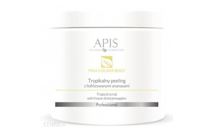 APIS Professional Pina Colada Body Tropikalny peeling z liofilizowanymi ananasami 200g