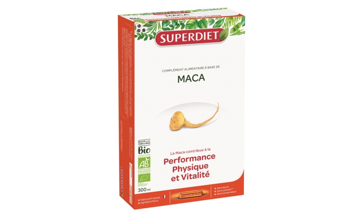 Super Diet Organic Maca - Witalność i pożądanie 20x15ml 