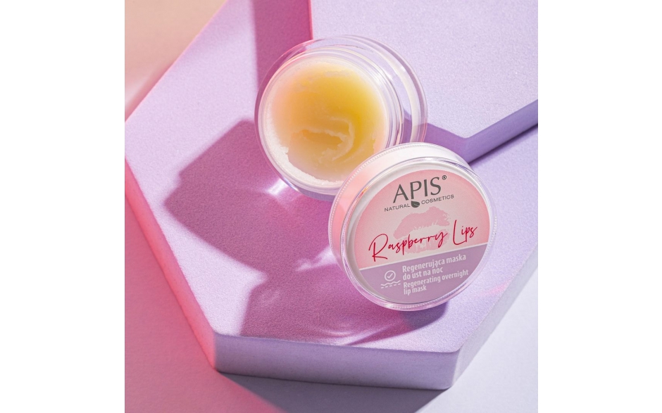 APIS Raspberry Lips Regenerująca maska do ust na noc 10ml