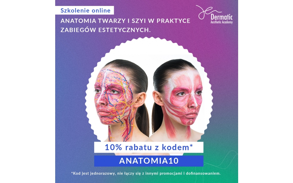 Szkolenie online: Anatomia twarzy i szyi w praktyce zabiegów estetycznych. 