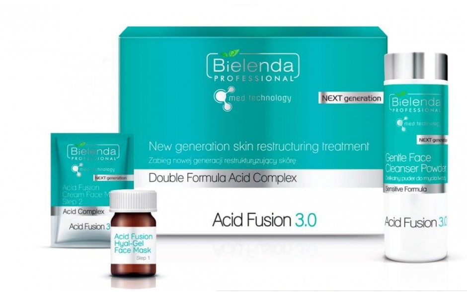 Bielenda Professional Acid Fusion 3.0 Zabieg nowej generacji restrukturyzujący skórę set na 5 zabiegów