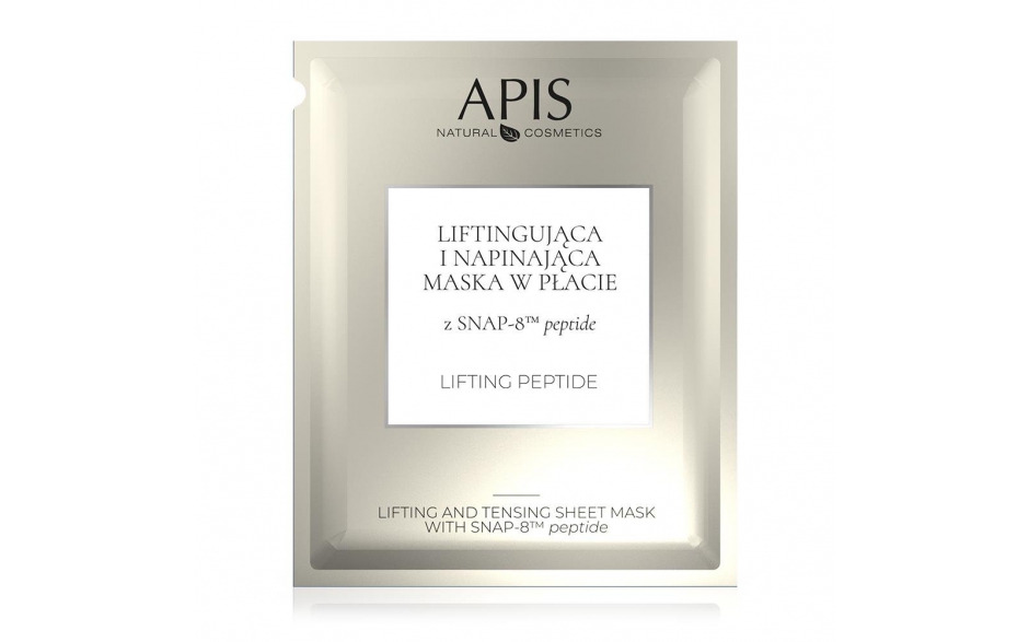 APIS Liftingująco – napinająca maska w płacie z SNAP-8 TM peptide 20g