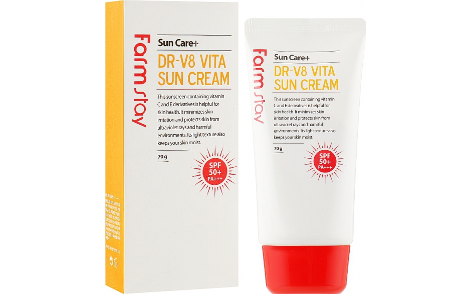 Farmstay DR-V8 Vita Sun Cream SPF50+ PA+++ 70ml