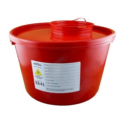 Pojemnik ECO na odpady czerwony 3,5L