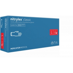 Rękawice nitryl NITRYLEX CLASSIC nieb 100 L